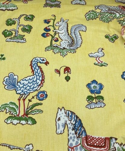 1992 Jane Churchill Menagerie 2 Yards 54" Wide Cottage Core Provencal England - Picture 2 of 9