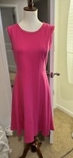 Talbots Size 2 Pink Midi Dress