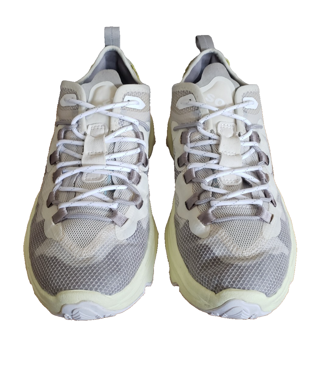 SAOLA Sorel Taglia 9.5 Sneakers Uomo Kinetic Breakthru Tech Lace Gesso Grigio Cromato