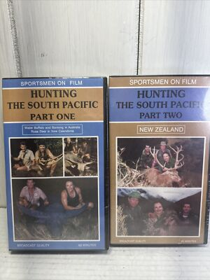 #ad Hunting the South Pacific Part One And Two VHS 1991 Sportsmen on Film Sealed $38.24