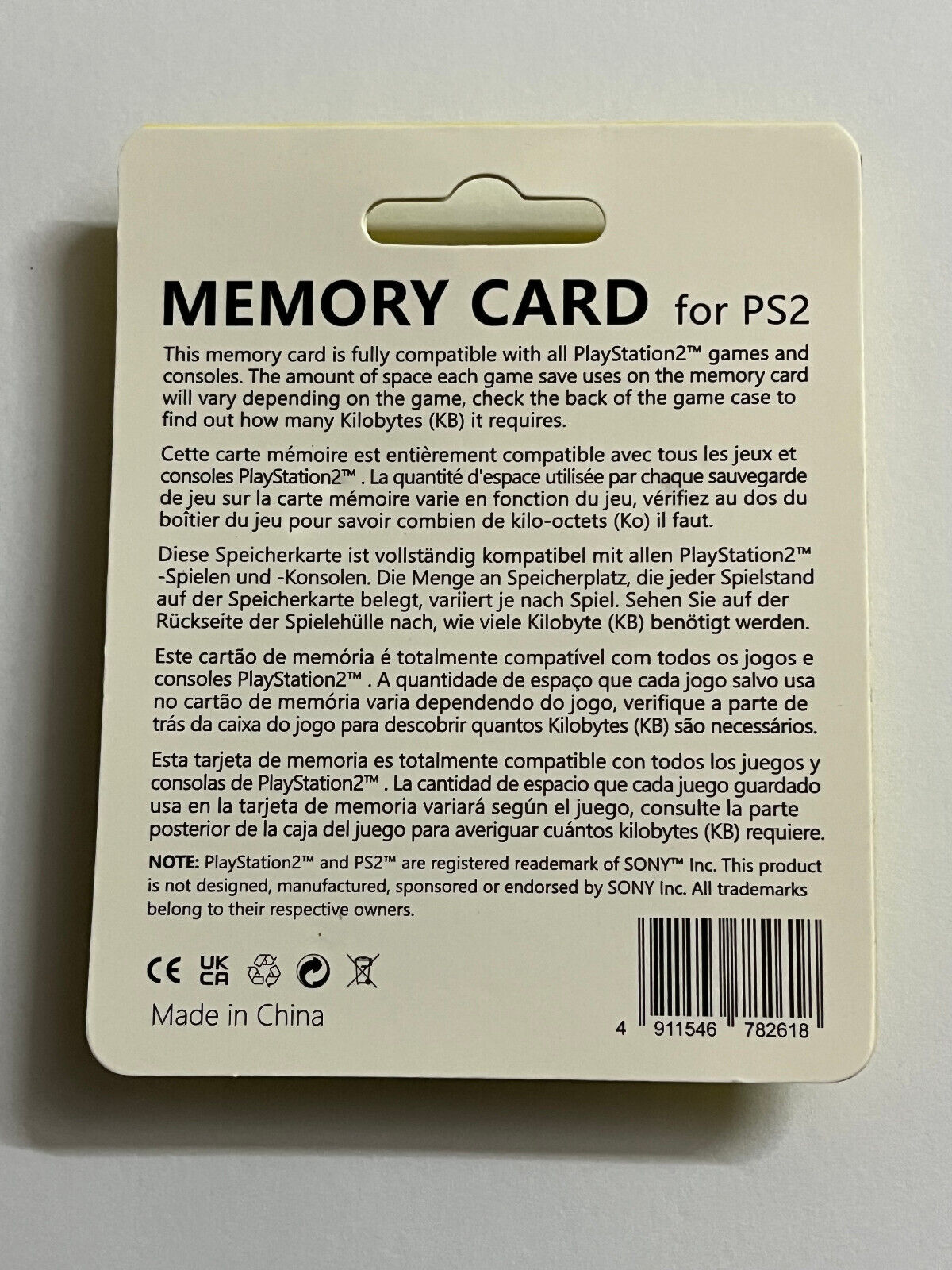 New 8~256MB Memory Card For Playstation 2 for PS2 (new And Sealed