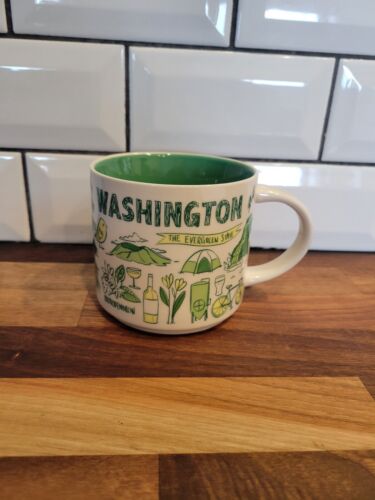 Starbucks Mug Washinton Been There Series Coffee Cup 14oz 2017