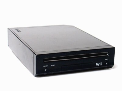 NINTENDO Wii KONSOLE (schwarz / black)  - OHNE ZUBEHÖR - ERSATZ 