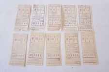 London Transport Gibson Machine Bus Tram Ticket x10 Ref A47