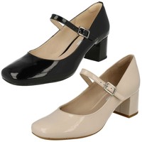 Ladies Clarks Mary Jane Block Heel Shoes Chinaberry Pop Ladies Clarks Mary Jane Block Heel Shoes Chinaberry Pop