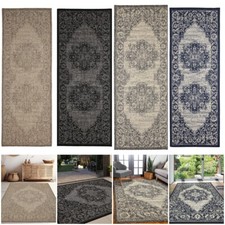 Medallion Anti Slip back flatweave mats for kitchen outdoor indoor non slip rug