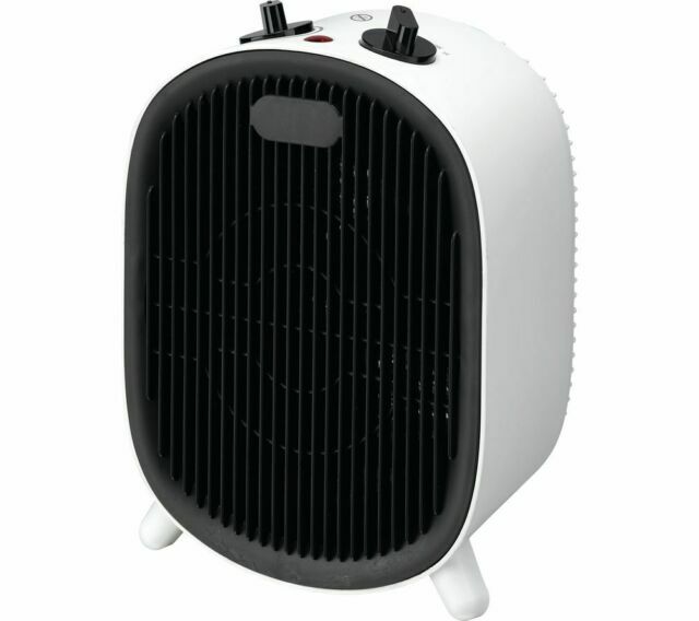 Essentials C20FHW20 Fan Heater Black/White for sale online UK