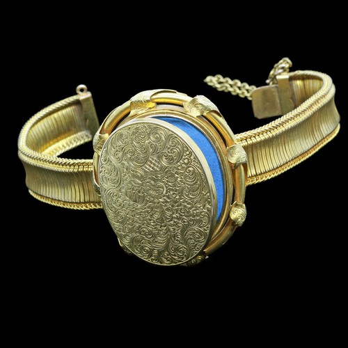 Antique Victorian Locket Bracelet Gold 