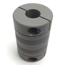Flexible Shaft Coupling, Inside Diameters: 0.375" x 0.375", Length: 1.5", OD: 1"