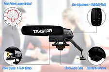 Takstar SGC-600 Shotgun Video Microphone Mic Fujifilm Fuji GFX 50R 50s GFX100
