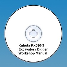 Kubota KX 080-3 Excavator/Excavator - Manual Workshop