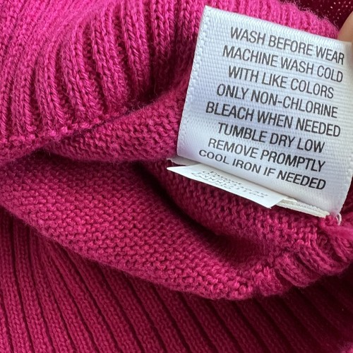 Liberty of London Target Cardigan Sweater Girls XL Magenta Pink Button Knit - Picture 11 of 12