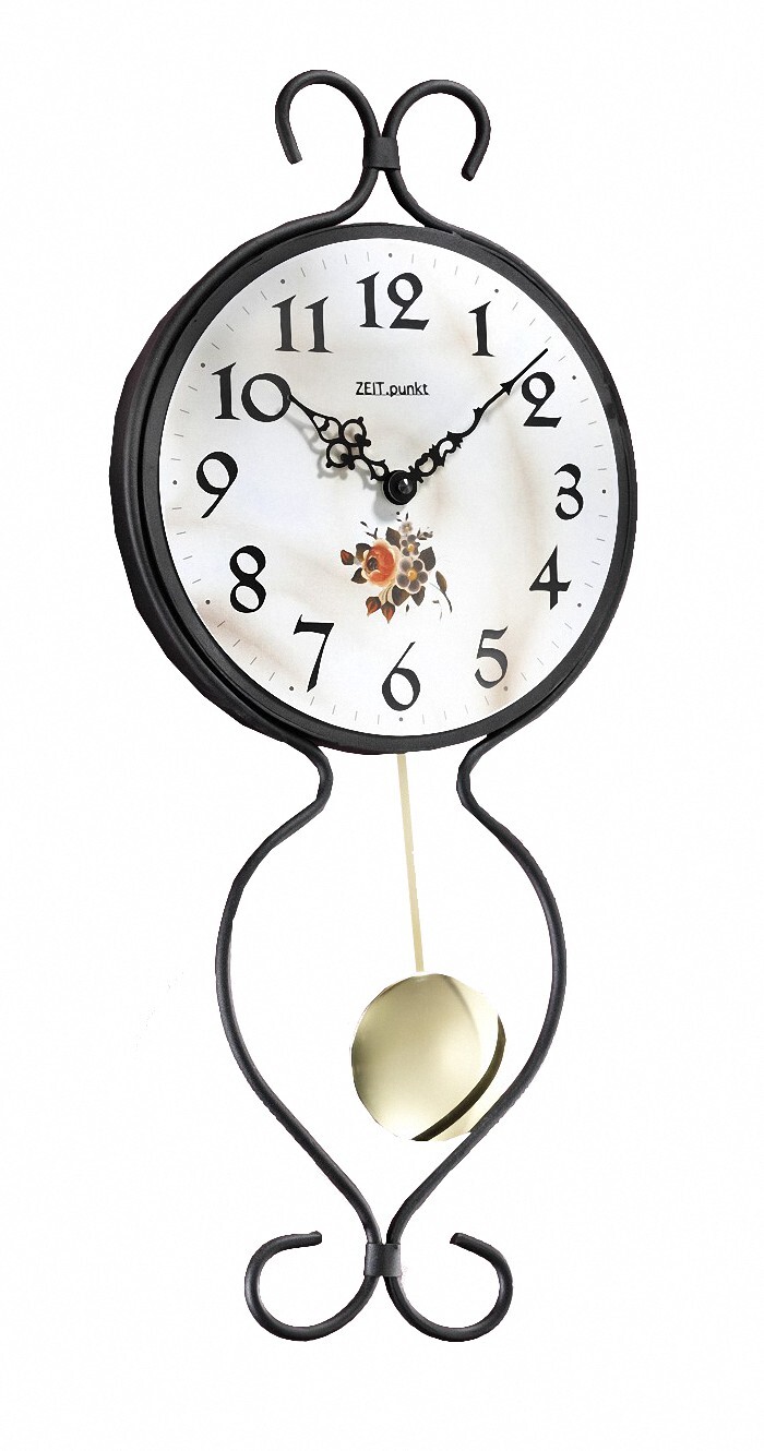 Modern wall clock with quartz movement from Zeitpunkt (Zeit.punk.. ZP 17/469 NEW