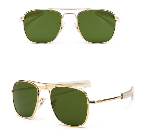 Nuevas gafas de sol de moda ejército MILITAR AO piloto 54 mm óptica | eBay