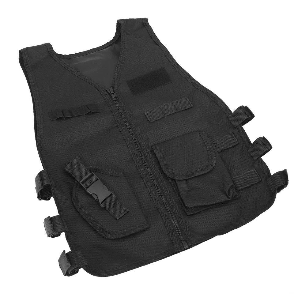 Chaleco de tiro transpirable para niños Guardia de seguridad Entrenamiento Chaleco militar Adjusta ANA Foto 3 de 4