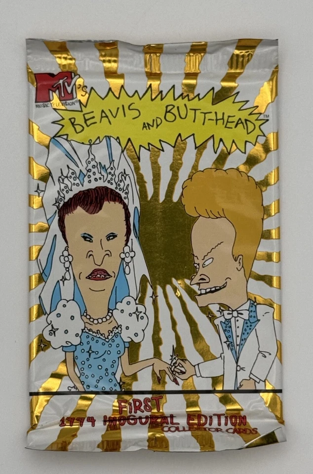 Tarjeta coleccionable Fleer Ultra Beavis and Butt-Head 1994 (1) paquete sin abrir MTV Foto 4 de 4