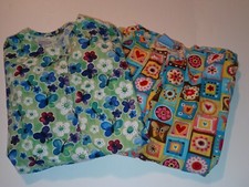 Scrub H.Q Woman's long sleeve scrub tops size XS lot of 2 tops