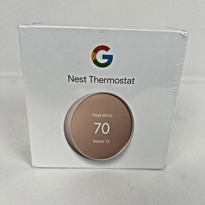 Google Nest Smart Thermostat Sand GA02082-US G4CVZ Programmable NEW Sealed