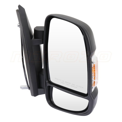 MIROZO For 14 DODGE RAM PROMASTER Black Textured Left+Right Side Mirrors Manual - Foto 3 di 12