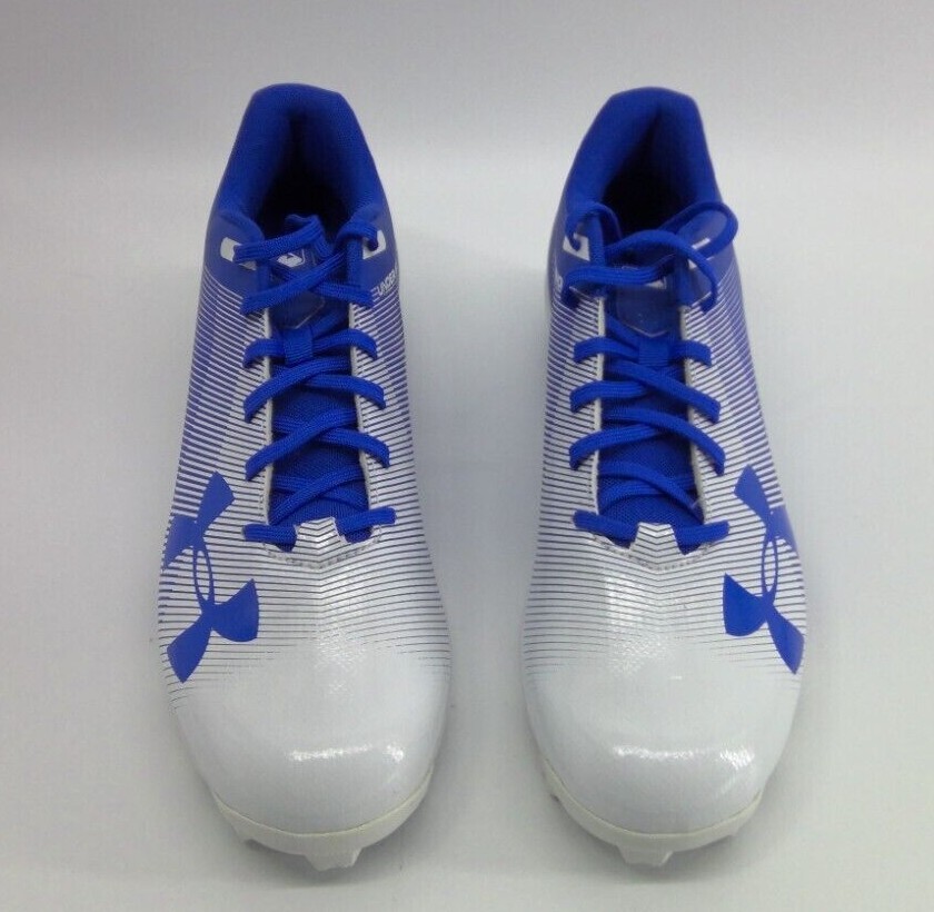 Under Armour UA Leadoff Low RM Baseball Cleats Shoes Blue/White
