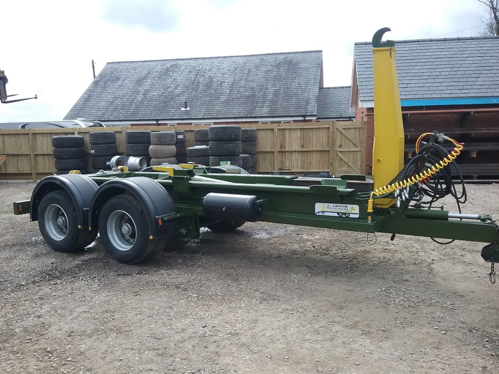 hook lift trailers roll on off farm hookloader low loader tipper