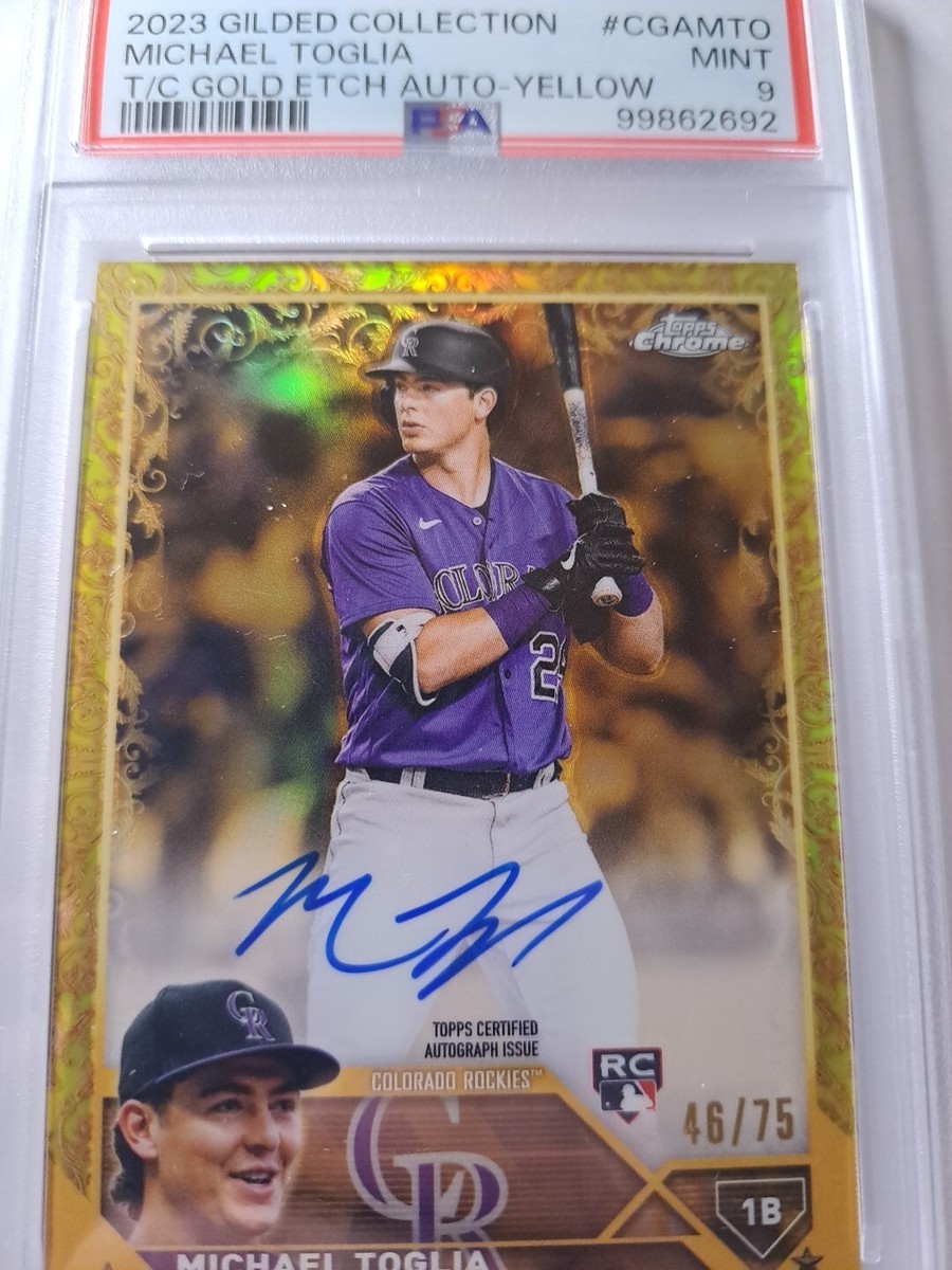 2023 Topps Gilded Collection - Gold Etch Autographs Michael Toglia