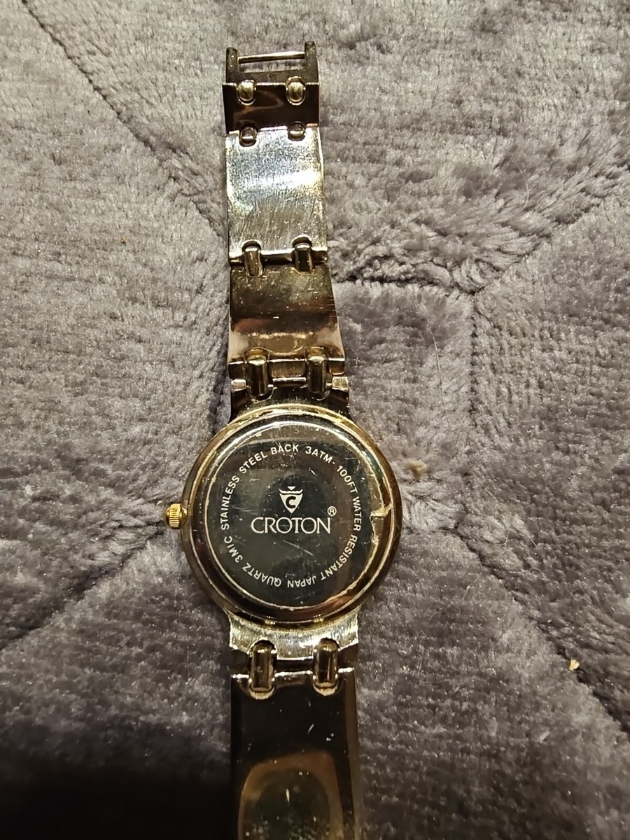 VINTAGE CROTON QUARTZ 3ATM-100ft WOMENS BRACELET WATCH | eBay display picture 1
