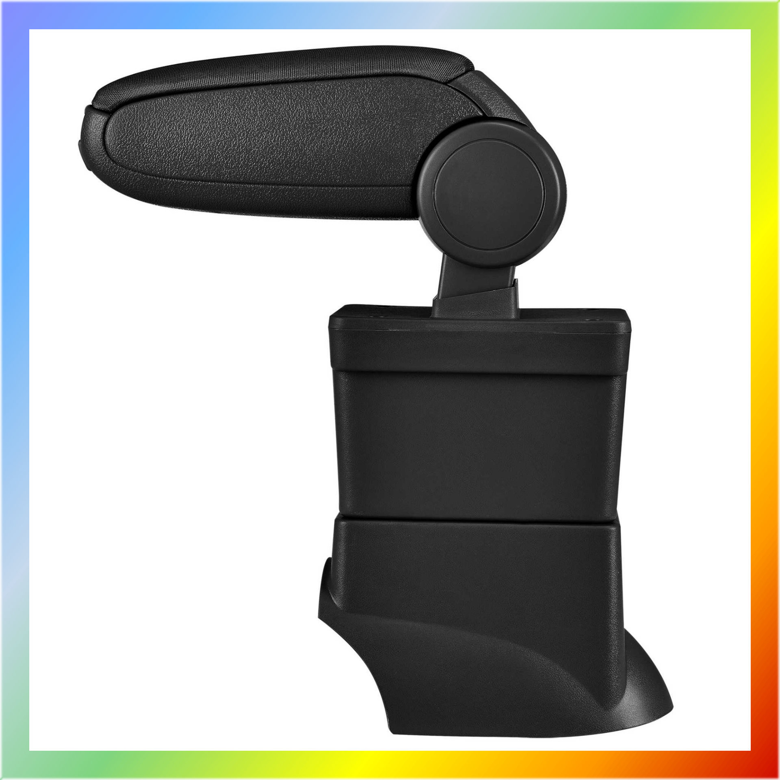 Accoudoir central haut de gamme en textile noir pour Fiat 500 Phase 1 2007-2015