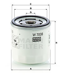 MANN-FILTER W 7008 ÖLFILTER FÜR FORD FORD AUSTRALIA MAZDA MORGAN VOLVO
