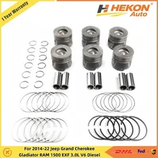 Piston Kit For 2014-22 Jeep Grand Cherokee Gladiator RAM 1500 EXF 3.0L V6 Diesel