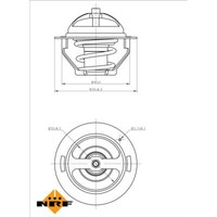 NRF Thermostat KüHlmittel 95°C FüR Nissan Qashqai +2 I Juke Renault Grand J10