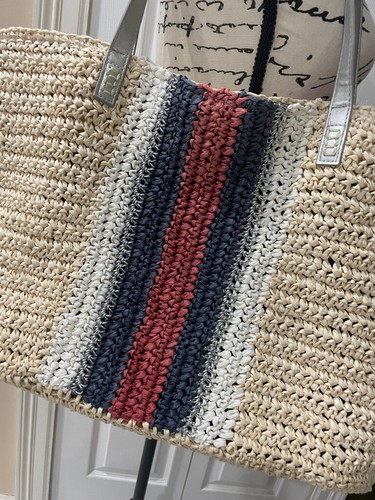 INC INTERNATIONAL CONCEPTS EXTRA LARGE STRAW TOTE BAG - Picture 9 of 13