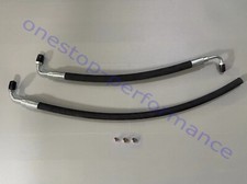 2pcs Power Steering Hoses Kit For Gm Pump To 1974-78 Mustang Ii Rack Pinion