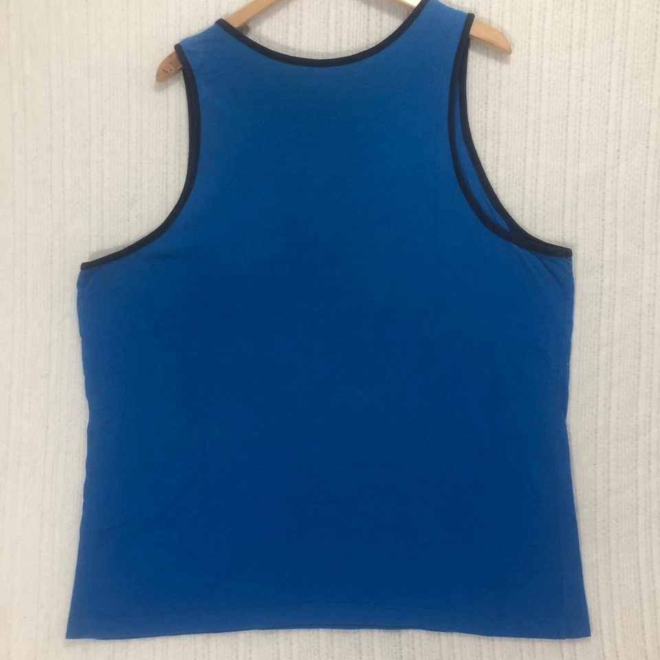 Bass Fishing Tournament Tank Top Angler It's All Good Blue Men's Size XL/XG - Image 4 of 4