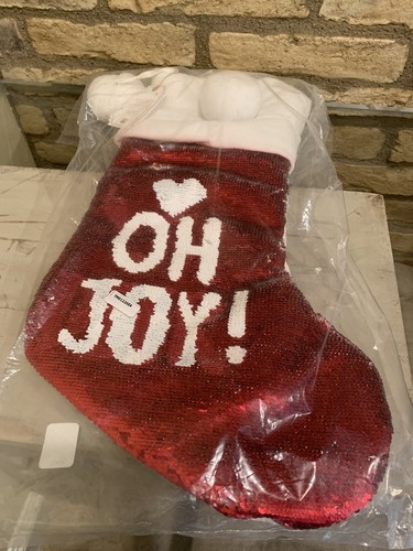Pottery Barn Reversible Sequin Stockings Christmas Decor No Mono Teen Set 3 New - Picture 4 of 4