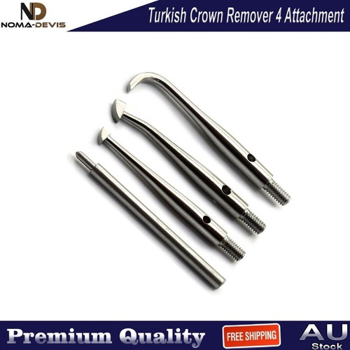 Dental Turkish Crown Remover Bridge Remover Oral Instruments with 4 Attachments - Picture 4 of 5