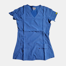 Med Couture Activate Refined Scrub Top Racerback Womens XS Royal Blue 8416 NWT