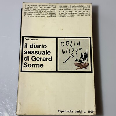 Das Sexualtagebuch von Gerard Sorme. Colin Wilson. Lerici