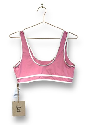Free People Swim Top Dahlie Bikini Größe L rosa von Stone Fox
