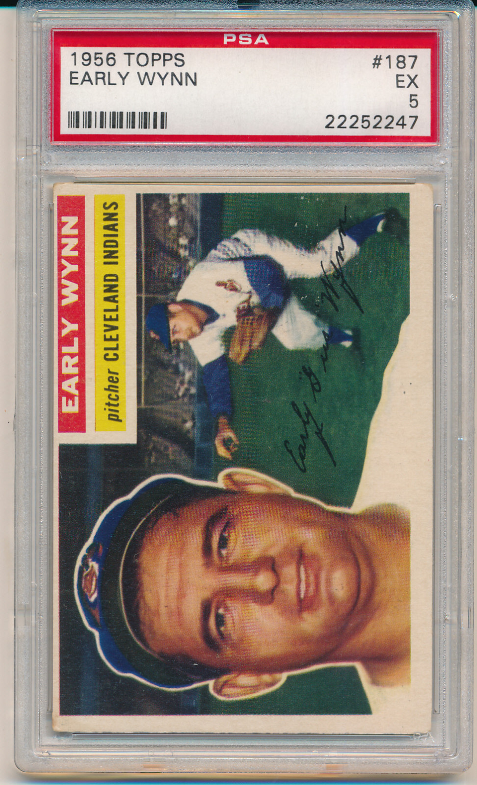 1956 Topps Early Wynn (HOF) (#187) PSA5 PSA