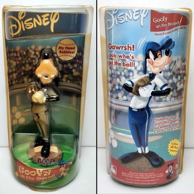 Vtg MLB Disney Bobblehead Hand Painted Goofy on the Mound by Global Doll