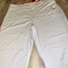 Nike Swingman Baseball Pants Size X Large Gray Dri-Fit Gripper Waist Mens