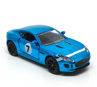 Majorette Jaguar F Type no.7 Chrome Blue 1:59 (3