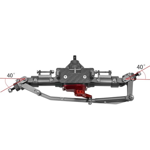 1/10 CNC Aluminum Alloy Front / Rear Axle for 1:10 RC Crawler Car Axial SCX10 - Picture 6 of 22