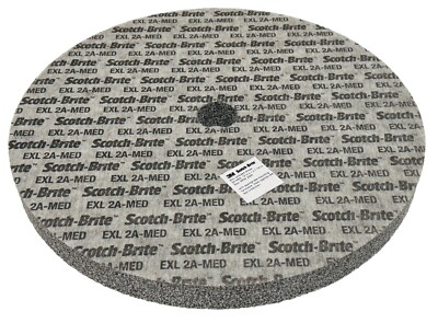 3M Scotch-Brite EXL 12  x 1  x 1-1/4  Deburring Finishing Unitized Wheel 2A Med