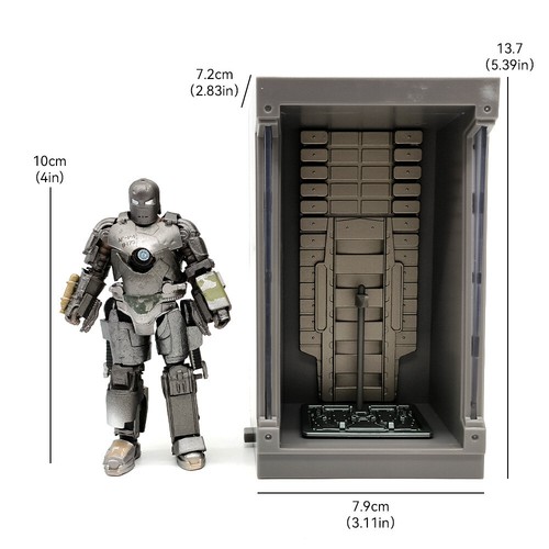 ZD TOYS Iron Man MARKIMarvel Avengers 4" Modellino MK1 Collezione Giocattolo - Foto 3 di 8