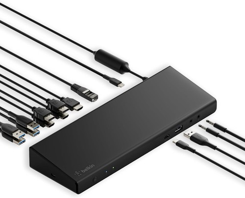 Belkin Triple Display DisplayLink 4K Docking Station Hub INC007TTBK - 85W PD - 第 6/6 張圖片
