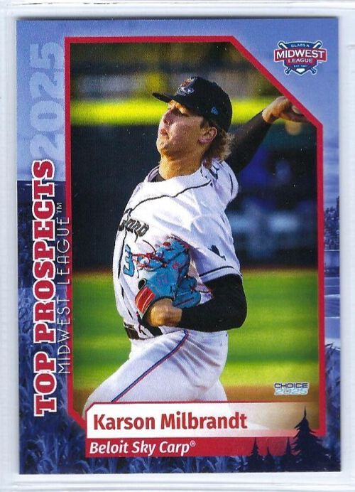 2025 Midwest League Top Prospects Karson Milbrandt | eBay