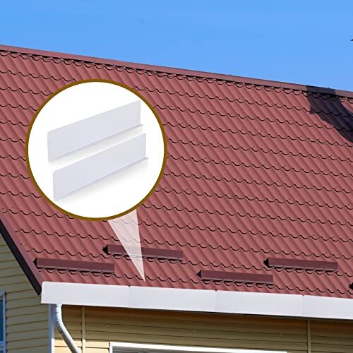 2 Pcs Gutter Valley Splash Guards Downspout Diverter Roof Rain Diverter