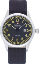 Gents Rotary St. Moritz Swiss Made Mens Canvas Strap Watch GS03610/04 BNIB